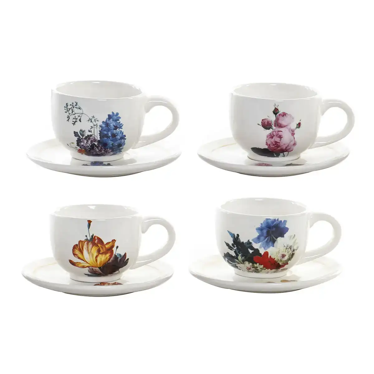 Ensemble de tasses a cafe dkd home decor multicouleur 150 ml 4 pieces dolomite_6963. DIAYTAR COTE D'IVOIRE - L'Univers du Choix et de l'Authenticité. Explorez notre catalogue et découvrez des articles qui incarnent le patrimoine du Côte d'Ivoire et la modernité du monde.