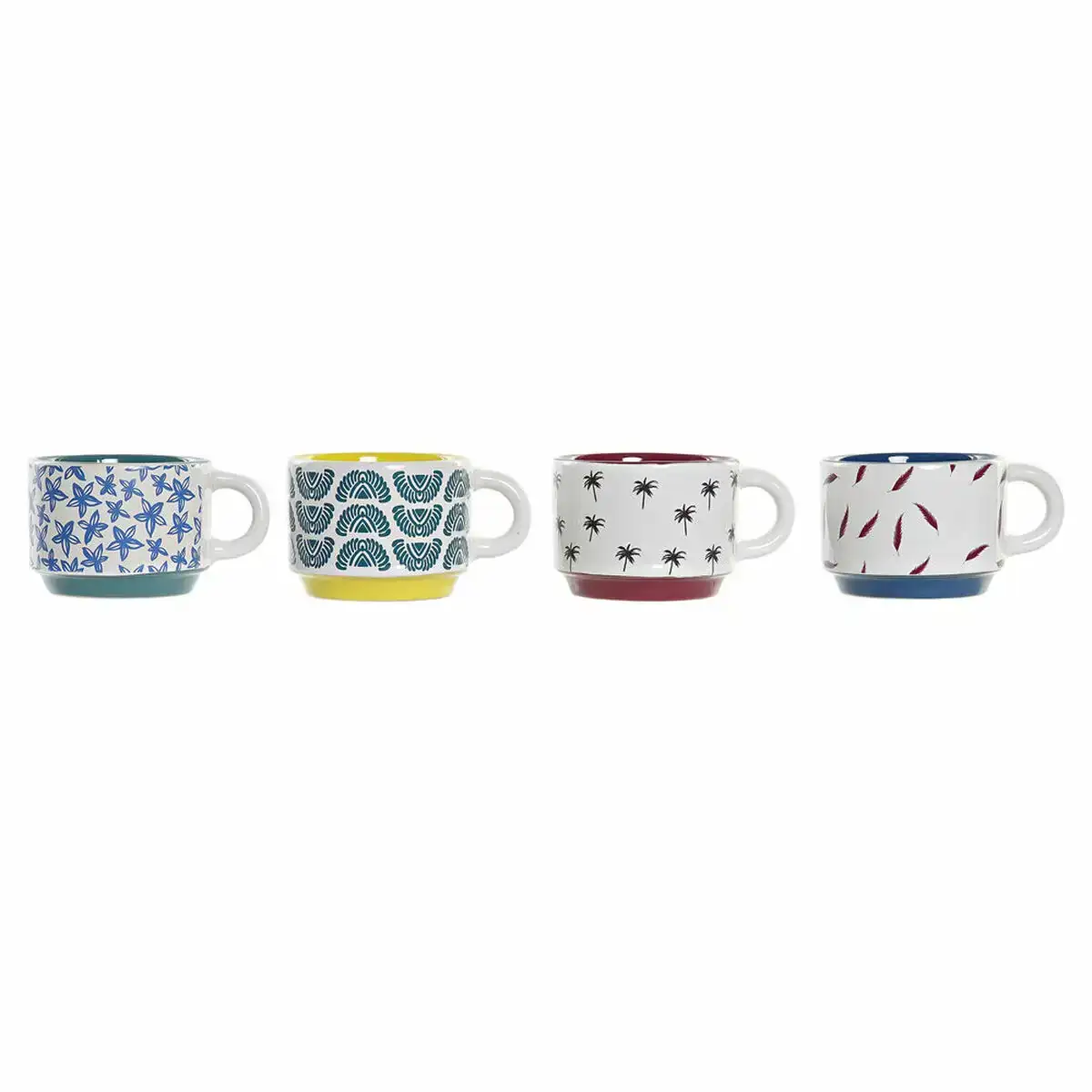 Ensemble de tasses a cafe dkd home decor multicouleur jaune bleu turquoise bordeaux metal gres 4 pieces 150 ml_6678. Bienvenue sur DIAYTAR COTE D'IVOIRE - Où le Shopping est une Affaire Personnelle. Découvrez notre sélection et choisissez des produits qui reflètent votre unicité et votre individualité.