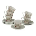 Ensemble de tasses a cafe versa sweet porcelaine 6 pieces _8866. DIAYTAR COTE D'IVOIRE - L'Art de Vivre en Couleurs. Découvrez notre boutique en ligne et trouvez des produits qui ajoutent une palette vibrante à votre quotidien.