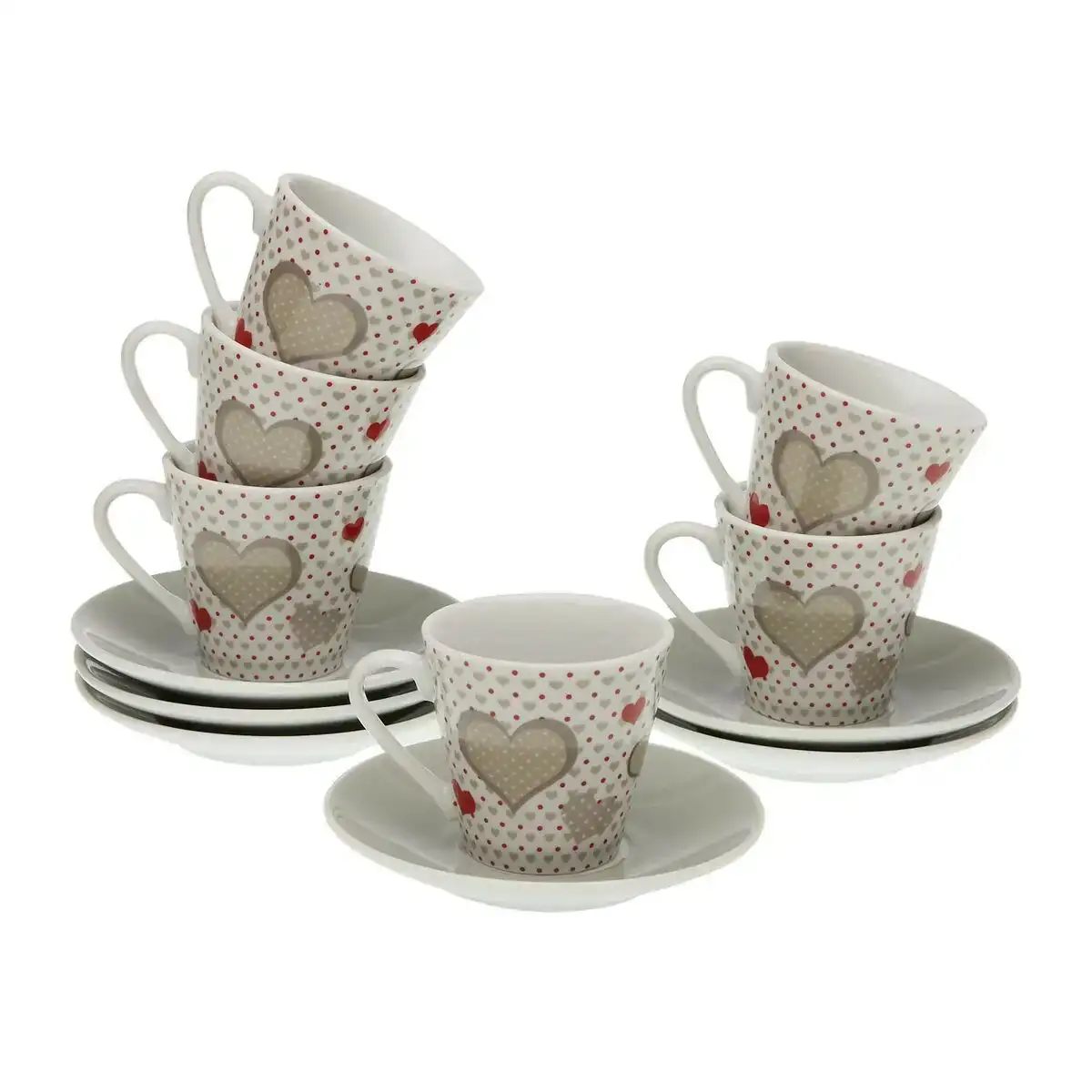 Ensemble de tasses a cafe versa sweet porcelaine 6 pieces _8866. DIAYTAR COTE D'IVOIRE - L'Art de Vivre en Couleurs. Découvrez notre boutique en ligne et trouvez des produits qui ajoutent une palette vibrante à votre quotidien.