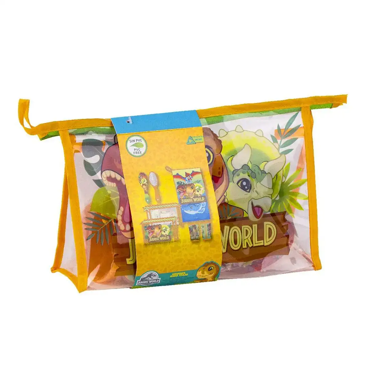 Ensemble de toilette pour enfant de voyage jurassic park 4 pieces orange_7504. DIAYTAR COTE D'IVOIRE - Où Chaque Produit est une Promesse de Qualité. Explorez notre boutique en ligne et choisissez des produits qui répondent à vos exigences élevées.