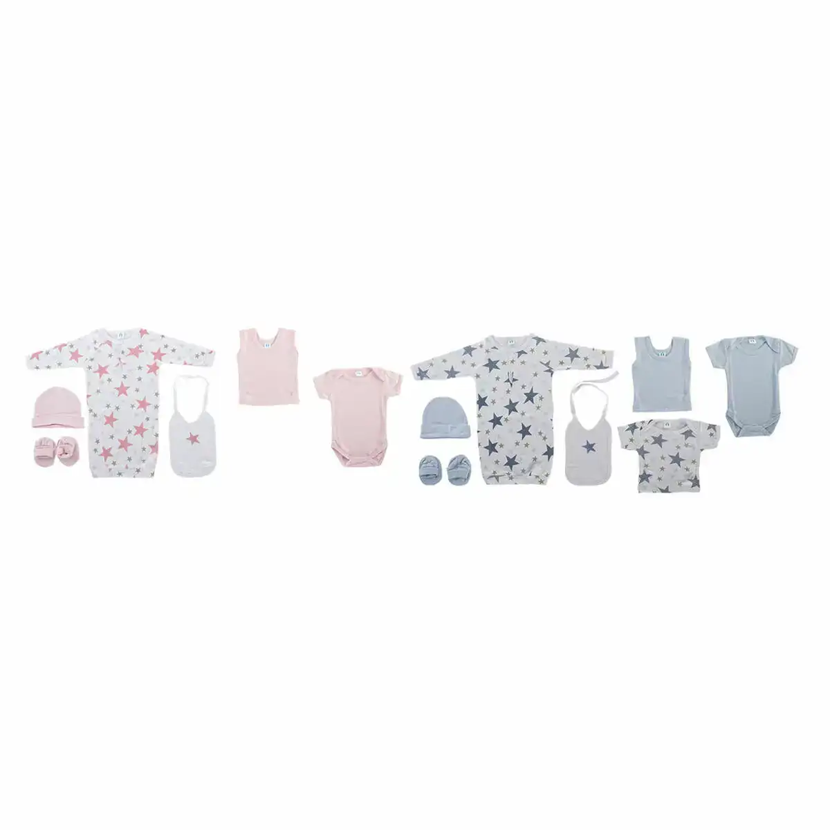 Ensemble de vetements dkd home decor etoiles bleu rose 7 unites _6369. DIAYTAR COTE D'IVOIRE - Votre Passage vers l'Éclat et la Beauté. Explorez notre boutique en ligne et trouvez des produits qui subliment votre apparence et votre espace.