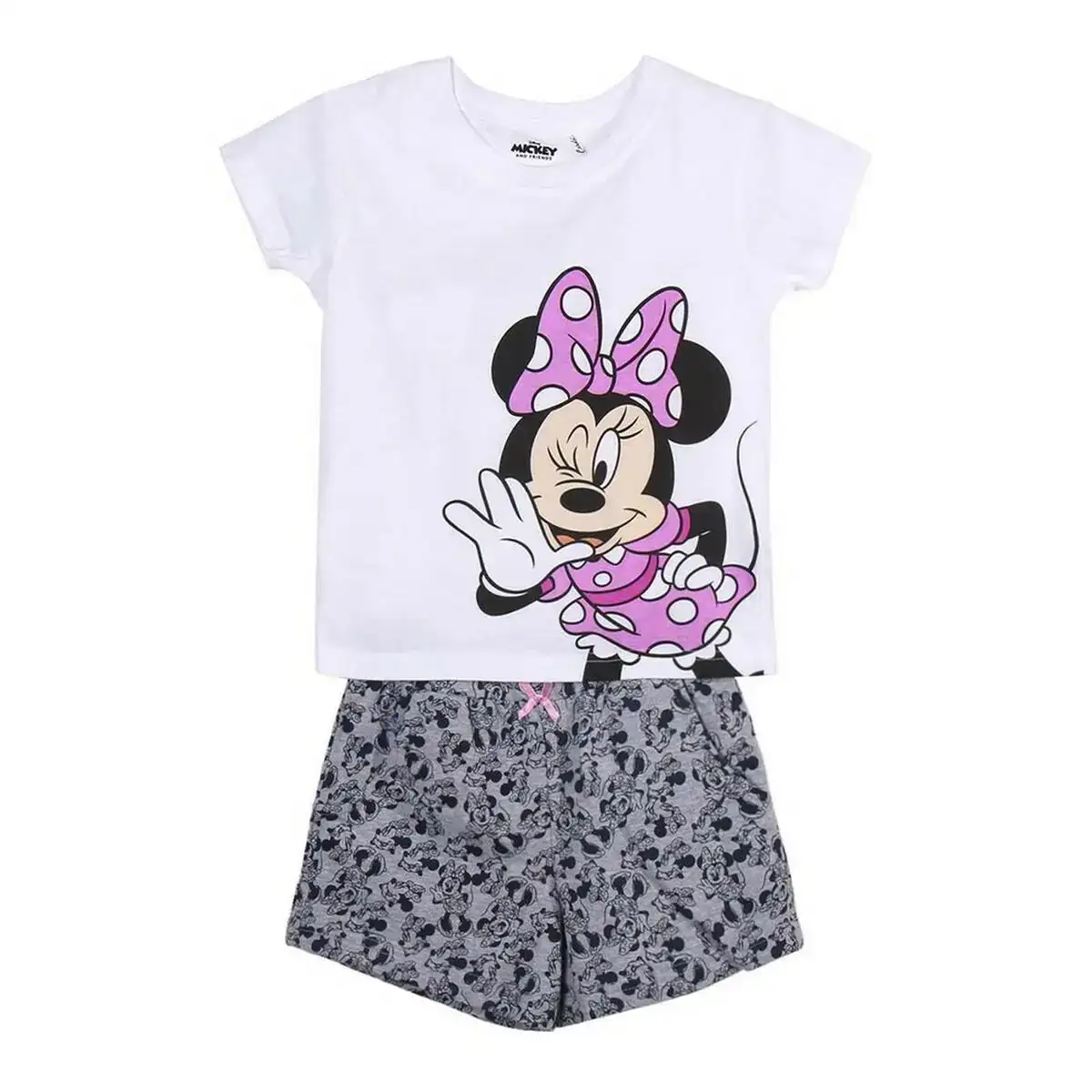Ensemble de vetements minnie mouse blanc_4906. Bienvenue chez DIAYTAR COTE D'IVOIRE - Où Chaque Produit a son Âme. Découvrez notre gamme et choisissez des articles qui résonnent avec votre personnalité et vos valeurs.