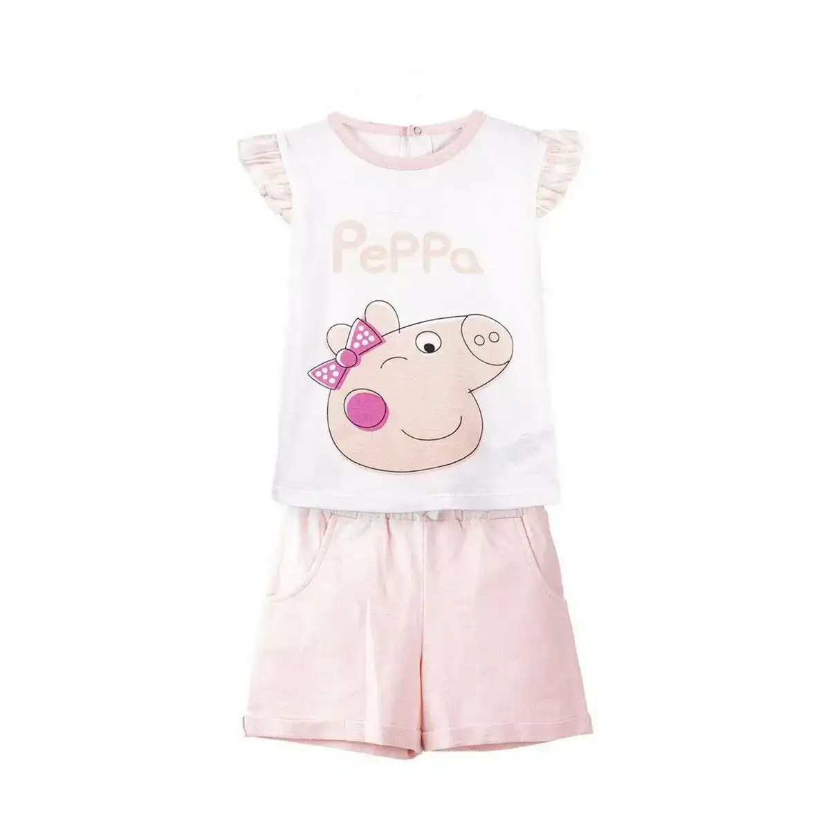 Ensemble de vetements peppa pig enfant blanc_3006. Bienvenue chez DIAYTAR COTE D'IVOIRE - Où le Shopping Rime avec Diversité. Plongez dans notre univers de produits et découvrez des trésors qui représentent la richesse culturelle du Côte d'Ivoire.