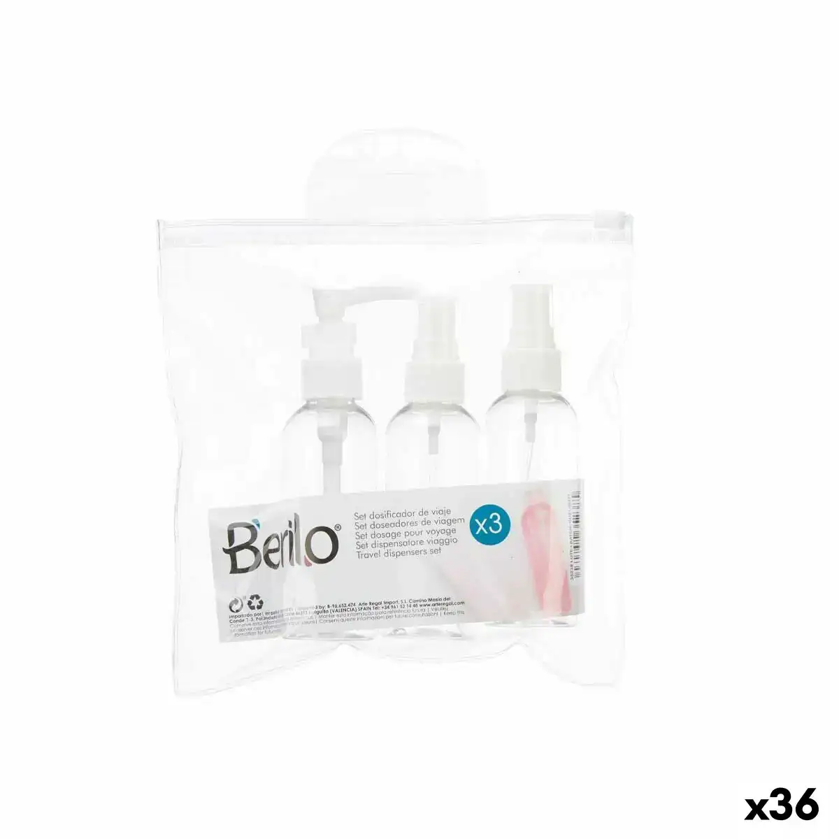 Ensemble de voyage transparent blanc plastique 36 unites _9327. DIAYTAR COTE D'IVOIRE - Là où la Beauté Rencontre la Fonctionnalité. Parcourez notre sélection pour trouver des produits qui allient esthétique et praticité, pour un quotidien sublimé.