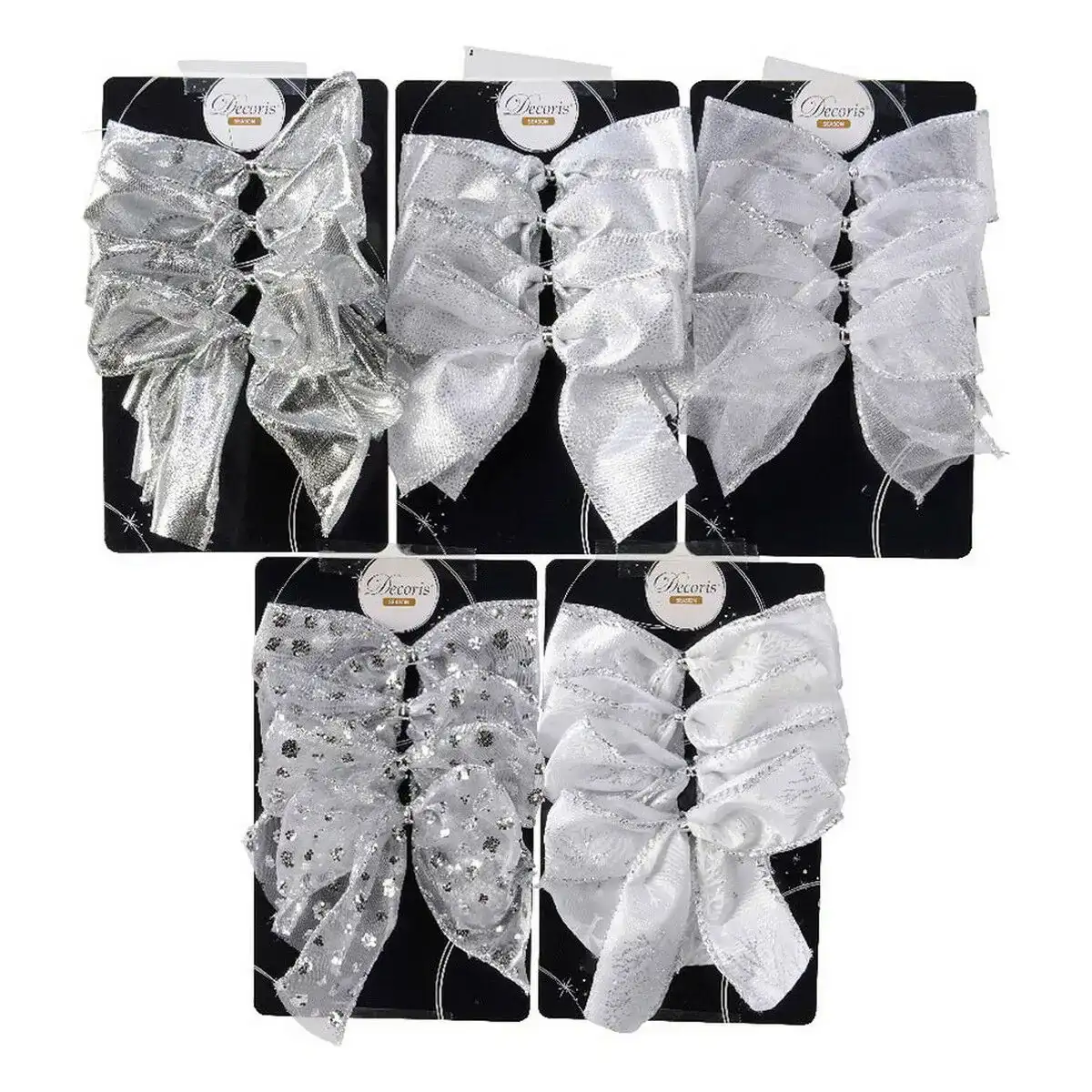 Ensemble decorations de noel argente boucles 8 9 x 11 4 x 3 8 cm 4 pieces _2335. DIAYTAR COTE D'IVOIRE - Là où Vos Rêves Prendent Forme. Plongez dans notre catalogue diversifié et trouvez des produits qui enrichiront votre quotidien, du pratique à l'exceptionnel.