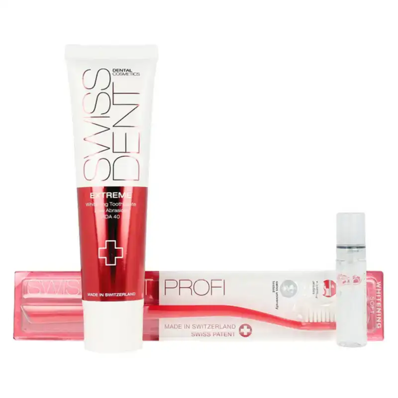 Ensemble dentifrice avec brosse a dents swissdent 4 pieces_7731. Entrez dans l'Univers de DIAYTAR COTE D'IVOIRE - Où Chaque Produit a son Éclat Unique. Explorez notre gamme variée et choisissez des articles qui illuminent votre quotidien.