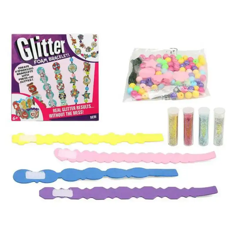 Ensemble pour activites manuelles glitter foam bracelets 119916_9093. DIAYTAR COTE D'IVOIRE - Votre Boutique en Ligne, Votre Choix Illimité. Parcourez nos rayons et découvrez des produits qui vous inspirent, de la mode à la maison et bien plus.