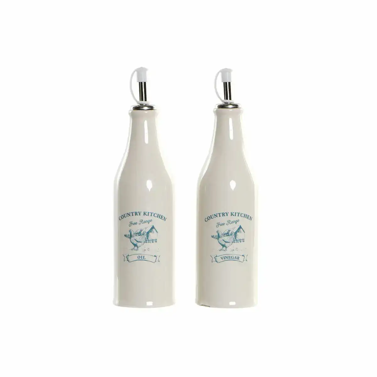 Ensemble saliere et poivrier dkd home decor 250 ml blanc vert turquoise acier inoxydable plastique dolomite_9276. DIAYTAR COTE D'IVOIRE - Là où l'Élégance Devient un Mode de Vie. Naviguez à travers notre gamme et choisissez des produits qui apportent une touche raffinée à votre quotidien.