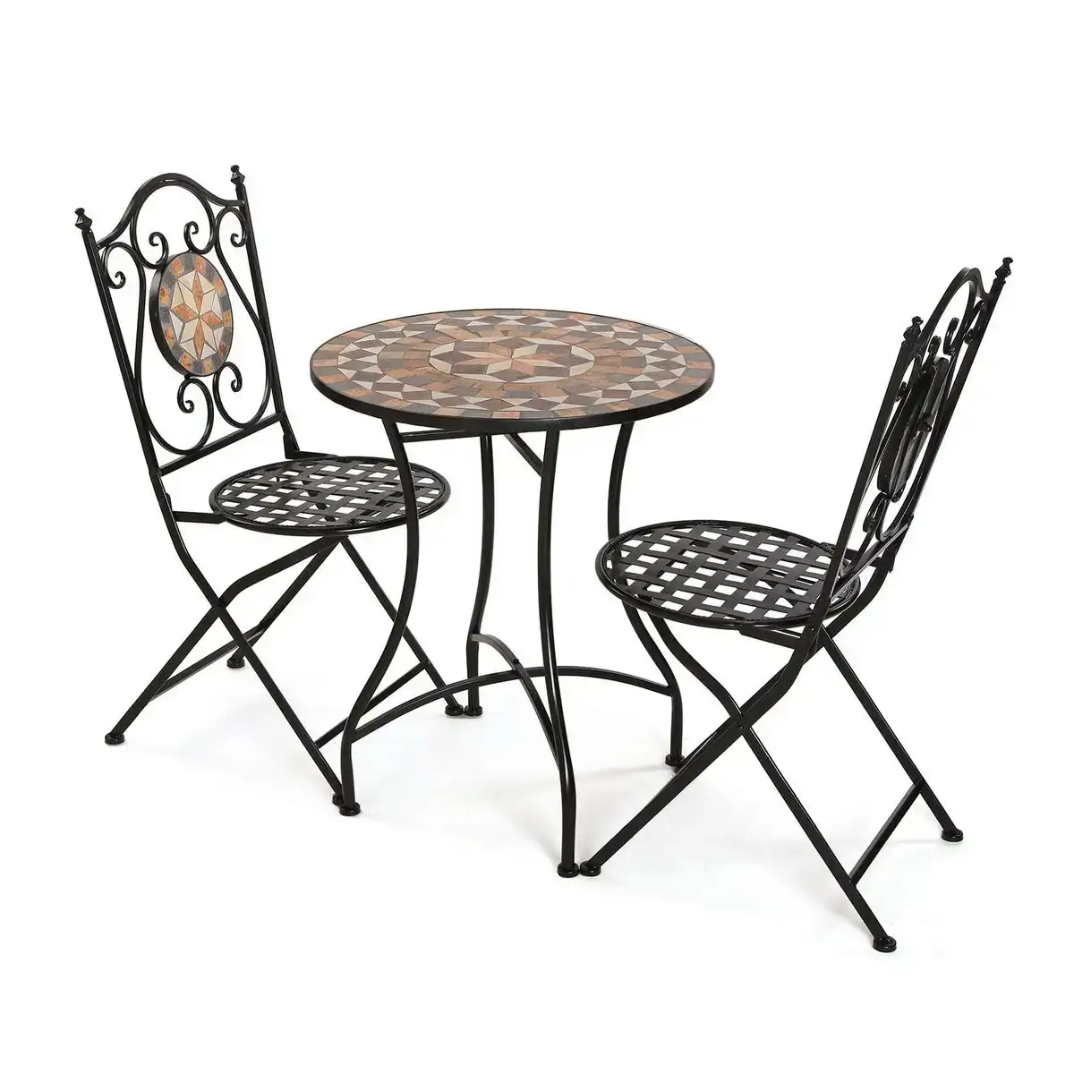 Ensemble table 2 chaises versa ikaro noir metal 60 x 71 x 60 cm_6415. DIAYTAR COTE D'IVOIRE - Où Choisir est un Plaisir Responsable. Explorez notre boutique en ligne et adoptez des produits qui reflètent notre engagement envers la durabilité.