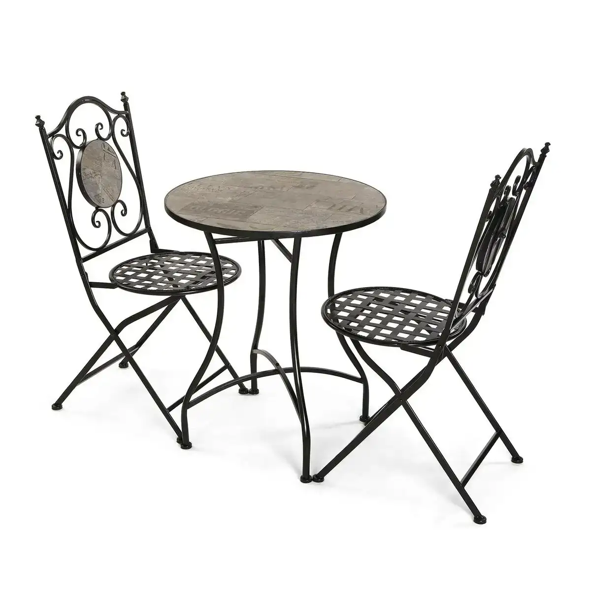 Ensemble table 2 chaises versa ivar noir metal 60 x 71 x 60 cm_9620. DIAYTAR COTE D'IVOIRE - Votre Plateforme Shopping, Votre Choix Éclairé. Explorez nos offres et choisissez des articles de qualité qui reflètent votre style et vos valeurs.