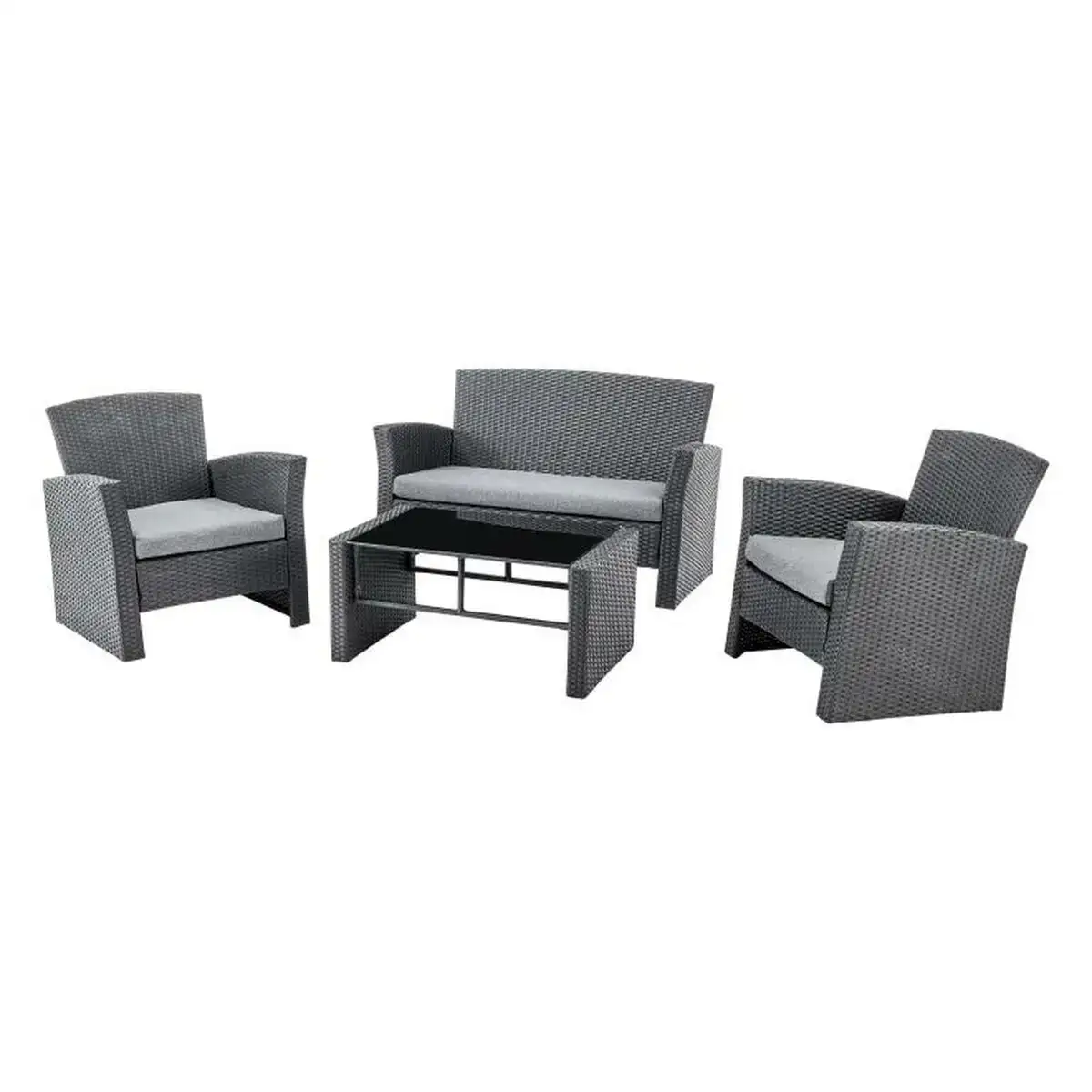 Ensemble table avec 3 sieges dkd home decor gris 124 x 72 x 75 cm 121 x 63 x 73 cm rotin synthetique_7749. DIAYTAR COTE D'IVOIRE - Là où le Shopping Devient une Expérience. Naviguez à travers notre catalogue diversifié et découvrez des produits qui ajoutent de la couleur et de la passion à votre vie.