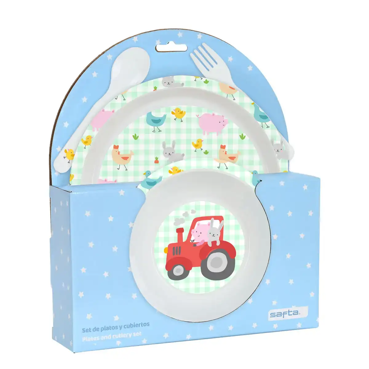 Ensemble vaisselle pour enfants safta granja polyurethane 4 pieces _2519. Bienvenue chez DIAYTAR COTE D'IVOIRE - Où le Shopping Devient un Plaisir. Découvrez notre boutique en ligne et trouvez des trésors qui égaieront chaque jour de votre vie.