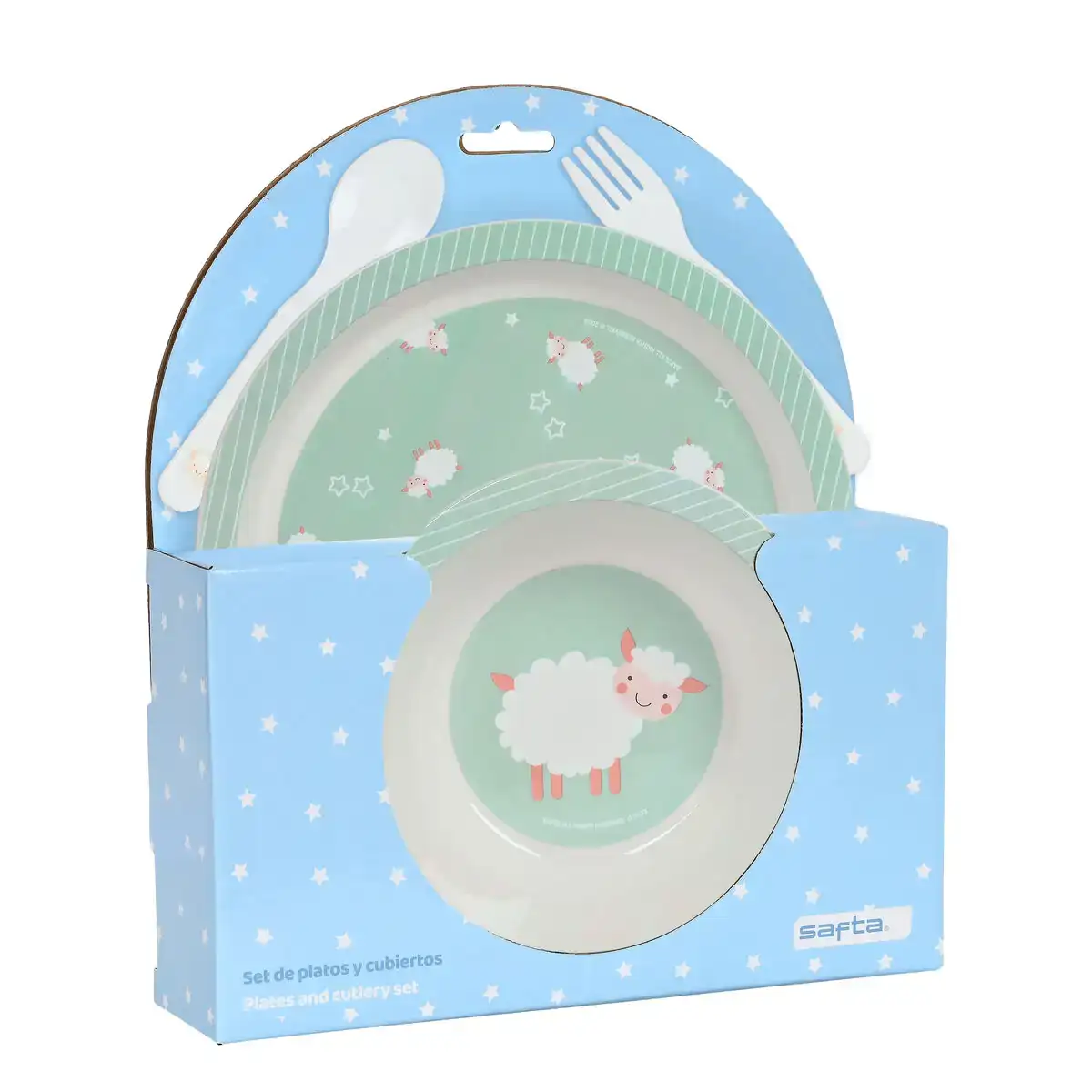 Ensemble vaisselle pour enfants safta ovejita polyurethane 4 pieces _9791. DIAYTAR COTE D'IVOIRE - Votre Portail vers l'Extraordinaire. Parcourez nos collections et découvrez des produits qui vous emmènent au-delà de l'ordinaire, créant une expérience de shopping mémorable.