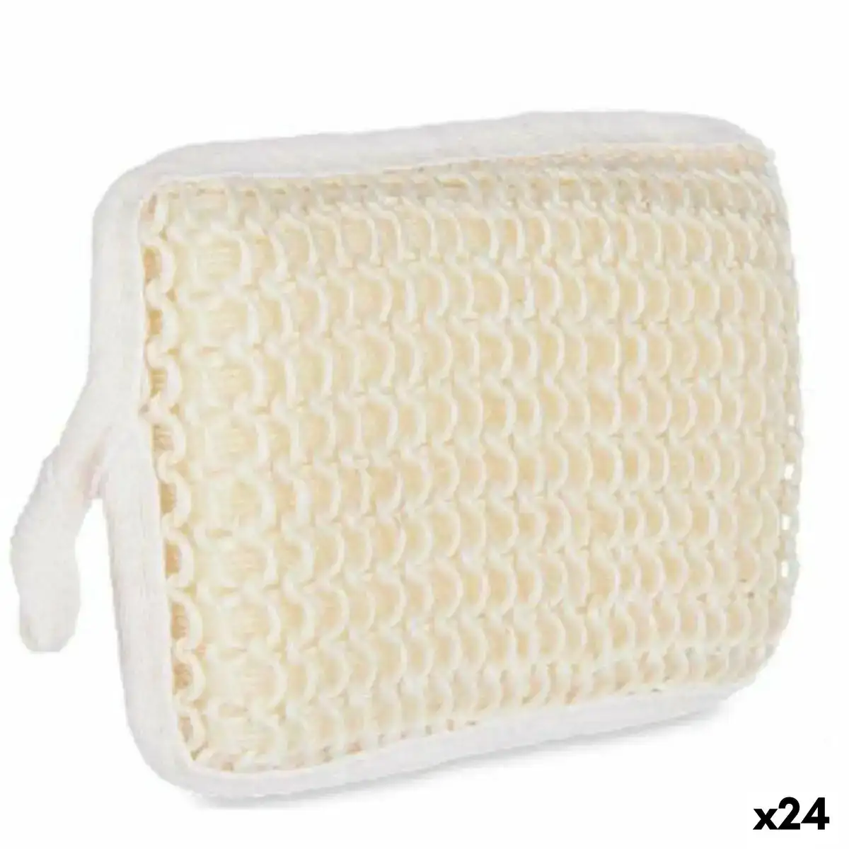 Eponge corporelle blanc beige 11 x 16 5 x 3 cm 24 unites _2927. DIAYTAR COTE D'IVOIRE - Là où le Chic Rencontre la Tradition. Naviguez à travers notre catalogue et choisissez des produits qui équilibrent l'élégance intemporelle et l'innovation moderne.