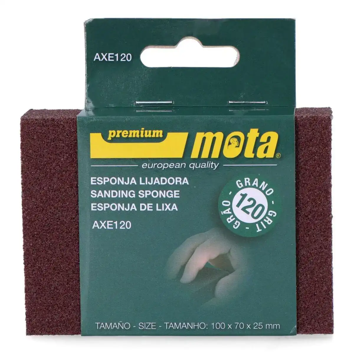 Eponge de poncage mota axe120 oxyde d aluminium 120 g_6803. DIAYTAR COTE D'IVOIRE - Où Chaque Produit a son Histoire. Découvrez notre gamme de produits, chacun portant en lui le récit de l'artisanat et de la passion, pour vous offrir une expérience de shopping authentique.