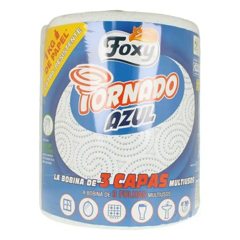 Essuie tout foxy tornado azul 3 couches_3147. DIAYTAR COTE D'IVOIRE - Où Choisir Devient une Expression de Soi. Découvrez notre boutique en ligne et trouvez des articles qui révèlent votre personnalité et votre style.