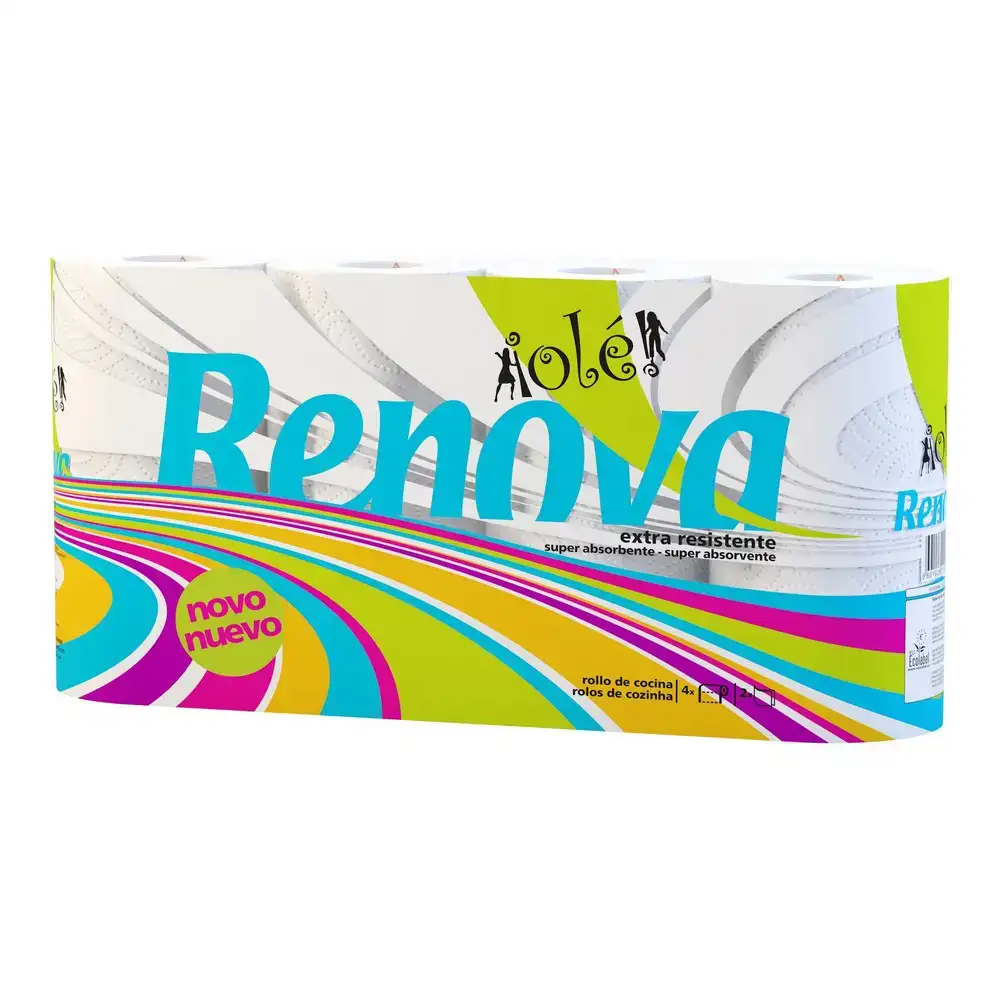 Essuie tout renova 2 couches 4 uds _9950. Bienvenue sur DIAYTAR COTE D'IVOIRE - Là où le Shopping Devient une Aventure. Explorez notre catalogue et dénichez des trésors qui élargiront votre horizon shopping.