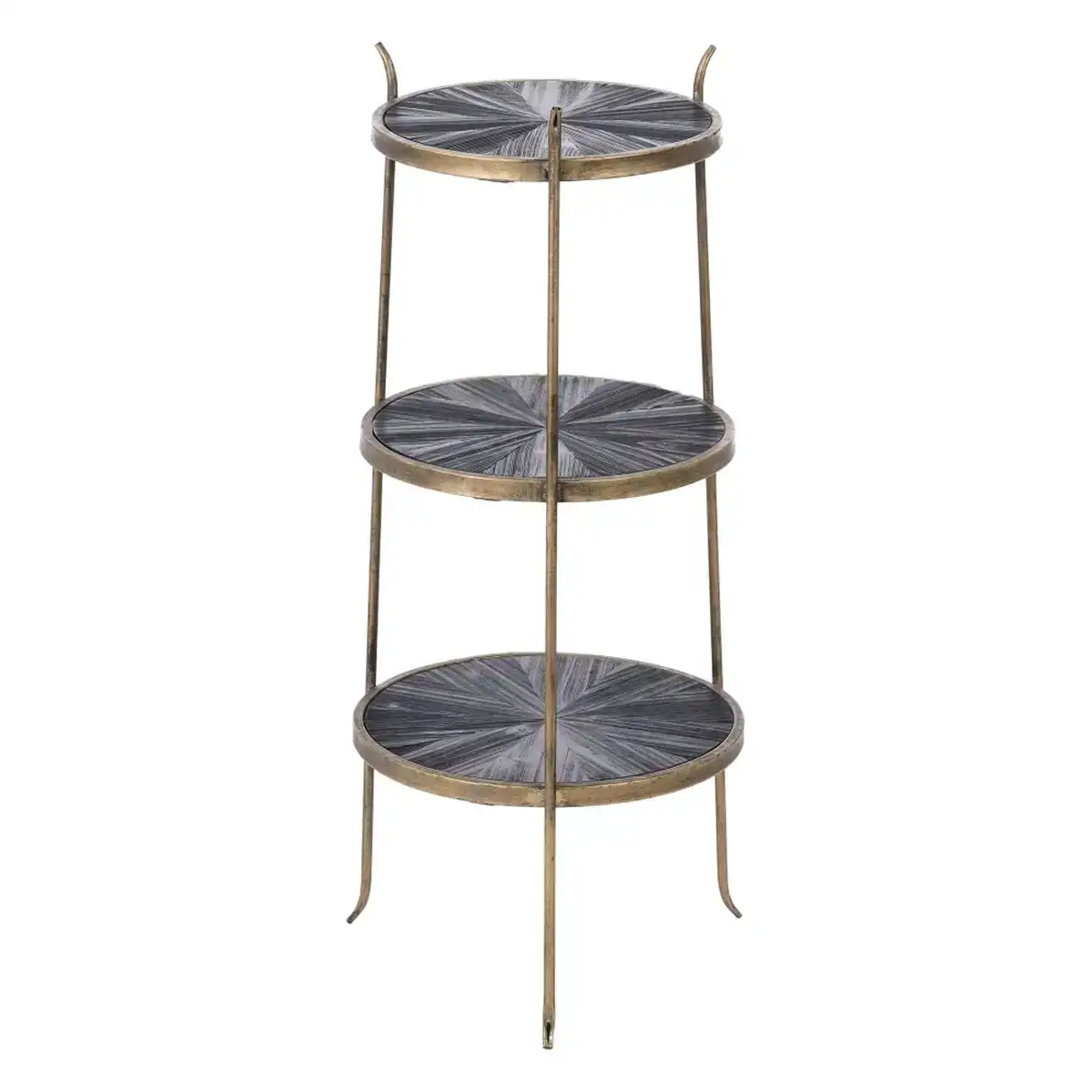Etagere 37 5 x 39 x 89 4 cm noir dore metal bois_9239. DIAYTAR COTE D'IVOIRE - L'Art de Magasiner sans Limites. Naviguez à travers notre collection diversifiée pour trouver des produits qui élargiront vos horizons shopping.
