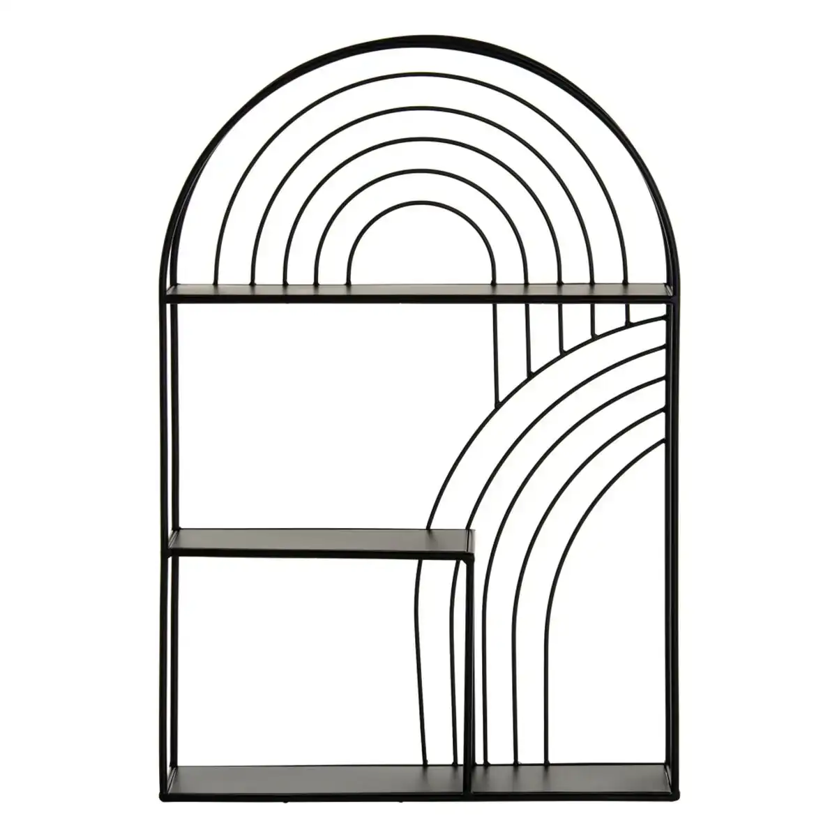 Etagere 51 x 13 x 76 5 cm noir metal_9257. DIAYTAR COTE D'IVOIRE - L'Équilibre Parfait entre Tradition et Modernité. Explorez notre collection pour trouver des produits qui incarnent la culture et la contemporanéité du Côte d'Ivoire.