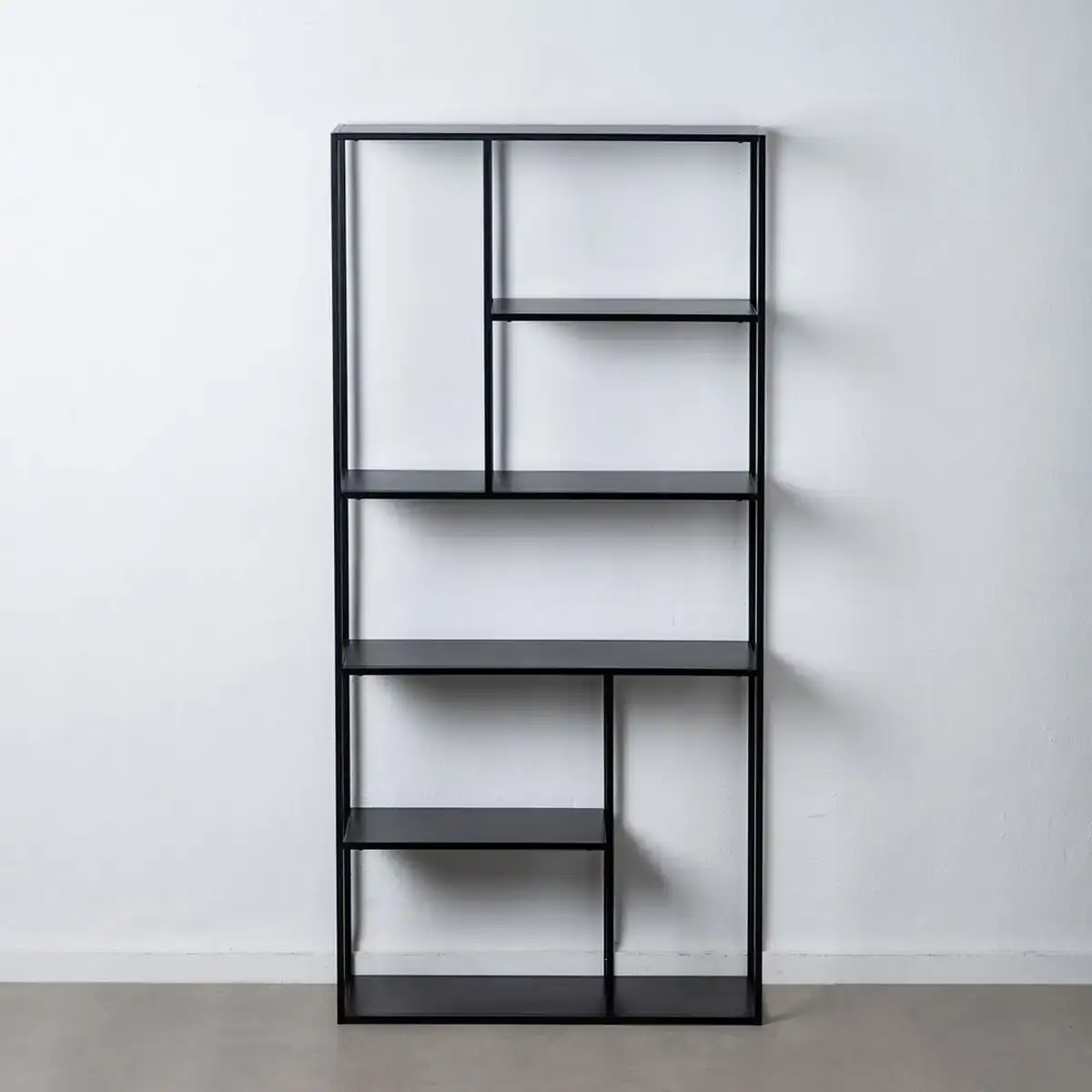 Etagere 90 x 30 x 188 cm noir acier_7863. DIAYTAR COTE D'IVOIRE - Votre Portail Vers l'Exclusivité. Explorez notre boutique en ligne pour trouver des produits uniques et exclusifs, conçus pour les amateurs de qualité.