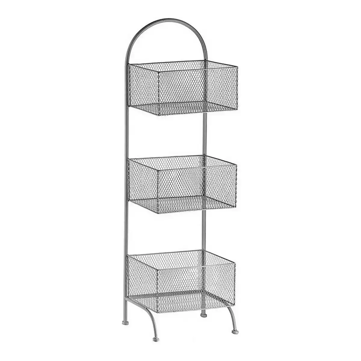 Etagere argente metal 20 x 99 x 32 5 cm_1952. DIAYTAR COTE D'IVOIRE - Votre Destination pour un Shopping Unique. Parcourez notre catalogue et trouvez des articles qui vous inspirent et vous édifient.