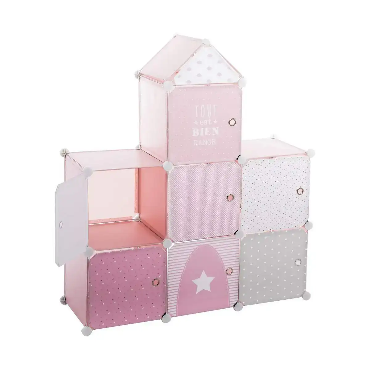 Etagere atmosphera pink castle enfant modulaire polypropylene 95 5 x 32 x 109 cm _3474. Bienvenue sur DIAYTAR COTE D'IVOIRE - Où le Shopping est une Affaire Personnelle. Découvrez notre sélection et choisissez des produits qui reflètent votre unicité et votre individualité.