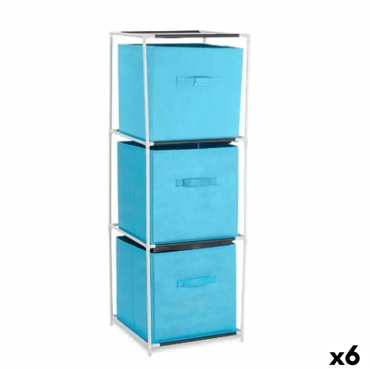 Etagere bleu blanc polypropylene fer tnt non woven 35 x 35 x 102 cm 6 unites _5407. DIAYTAR COTE D'IVOIRE - Là où la Découverte est au Rendez-vous. Plongez dans notre catalogue et trouvez des articles qui éveilleront votre curiosité et élargiront vos horizons.