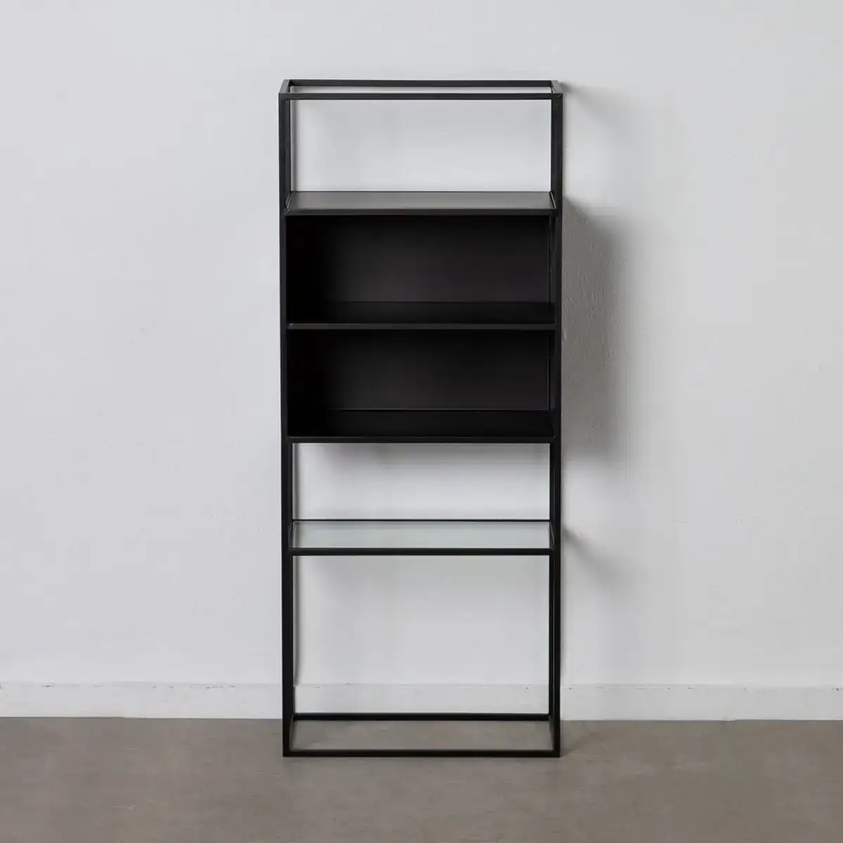Etagere brick 55 x 30 x 132 cm verre noir metal_9475. Découvrez DIAYTAR COTE D'IVOIRE - Votre Destination de Shopping Inspirée. Naviguez à travers nos offres variées et trouvez des articles qui reflètent votre personnalité et vos goûts.