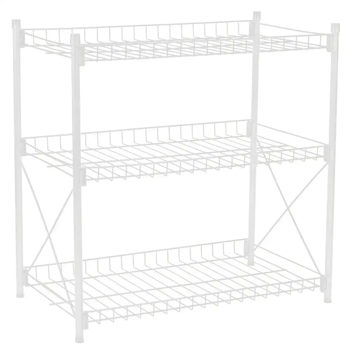 Etagere confortime metal blanc 52 x 34 x 55 cm _6385. DIAYTAR COTE D'IVOIRE - Votre Portail Vers l'Exclusivité. Explorez notre boutique en ligne pour découvrir des produits uniques et raffinés, conçus pour ceux qui recherchent l'excellence.