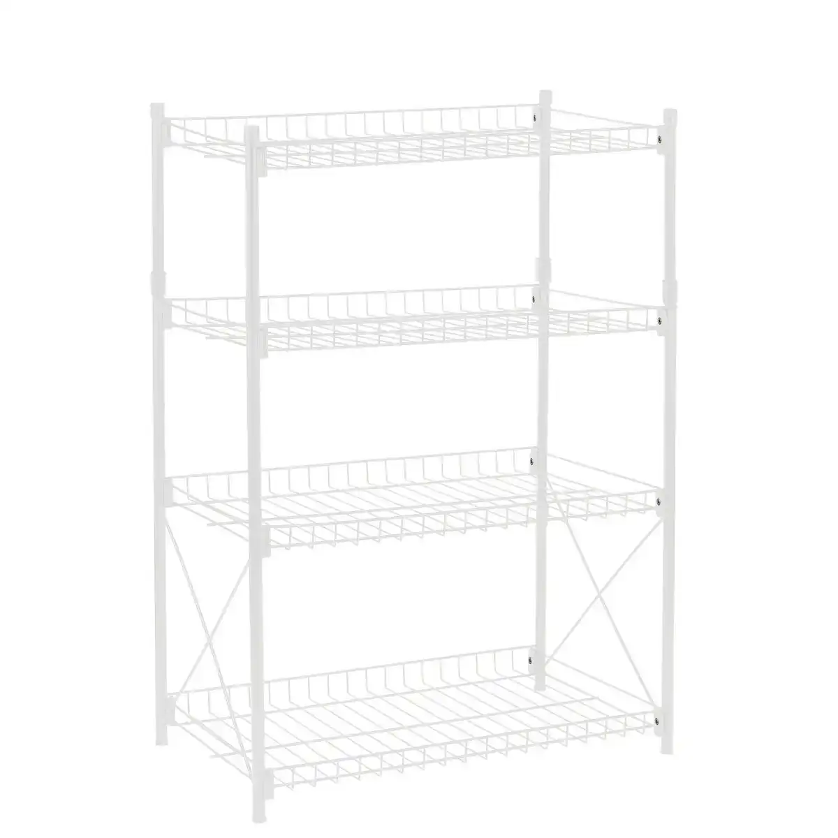 Etagere confortime metal blanc 52 x 34 x 86 cm _2578. Bienvenue chez DIAYTAR COTE D'IVOIRE - Où le Shopping Devient un Voyage. Explorez notre plateforme pour dénicher des produits uniques, racontant l'histoire et l'âme du Côte d'Ivoire.