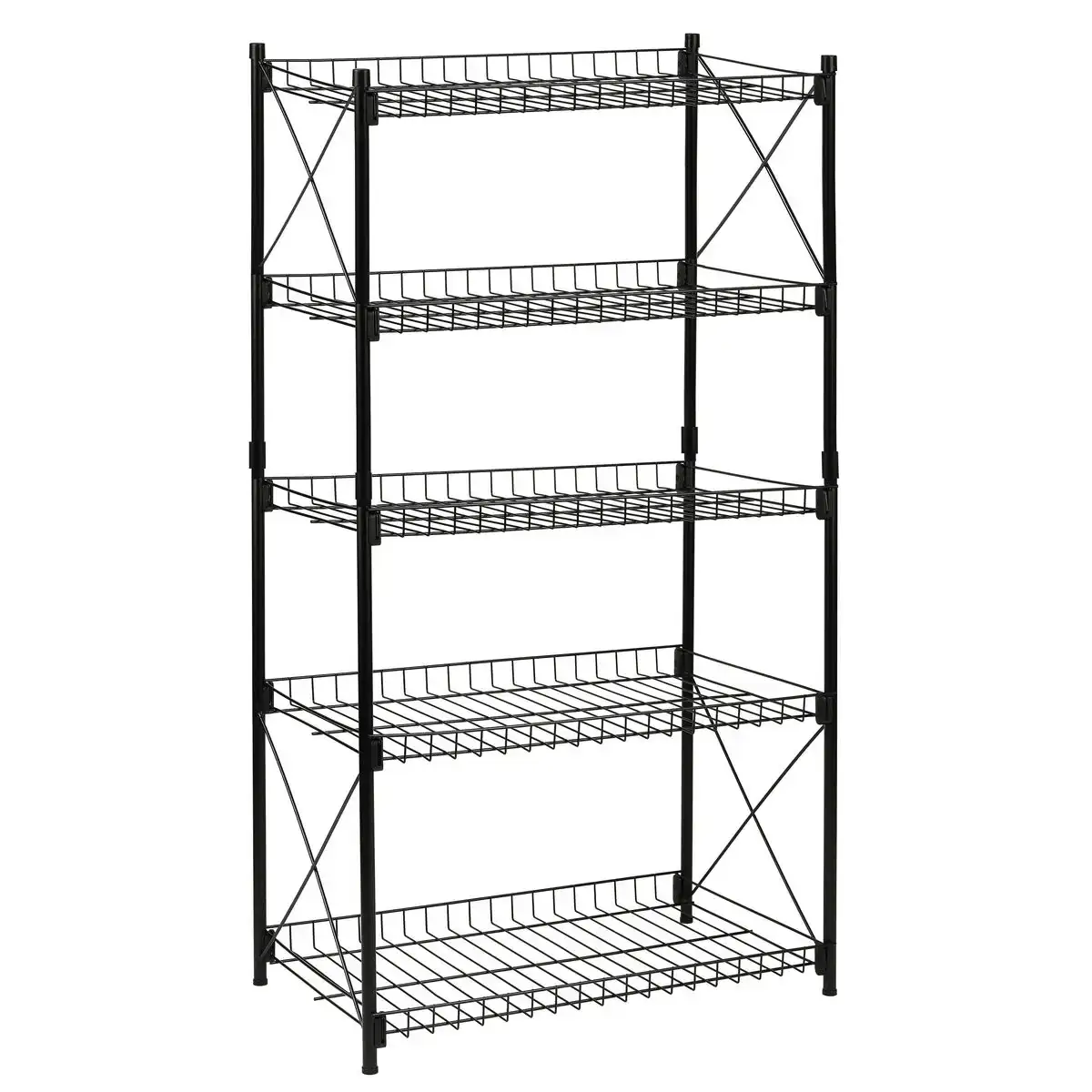 Etagere confortime noir metal 52 x 34 x 110 cm _4714. Plongez dans l'Univers de DIAYTAR COTE D'IVOIRE - Où la Qualité et la Diversité se rencontrent. Parcourez nos rayons virtuels pour trouver des produits répondant à tous les besoins, du confort de votre foyer.