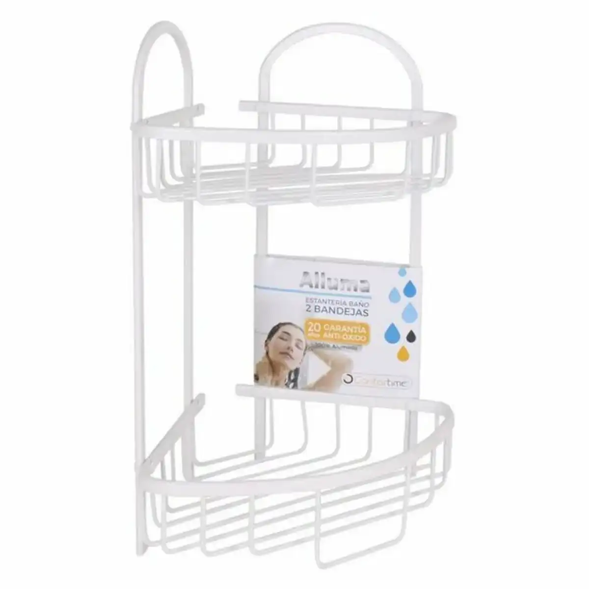 Etagere d angle confortime 145006 23 x 23 x 42 cm _5282. DIAYTAR COTE D'IVOIRE - Là où Choisir est un Acte d'Amour pour le Côte d'Ivoire. Explorez notre gamme et choisissez des produits qui célèbrent la culture et l'artisanat du pays.