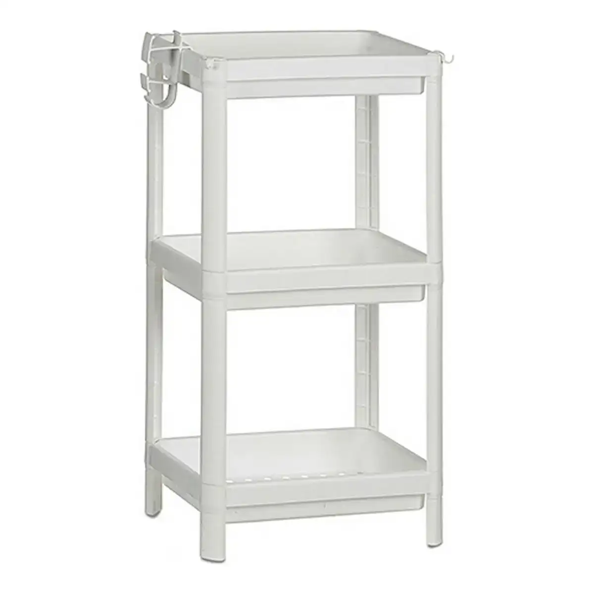 Etagere de salle de bains blanc plastique_6634. DIAYTAR COTE D'IVOIRE - Votre Boutique en Ligne, Votre Choix Illimité. Parcourez nos rayons et découvrez des produits qui vous inspirent, de la mode à la maison et bien plus.