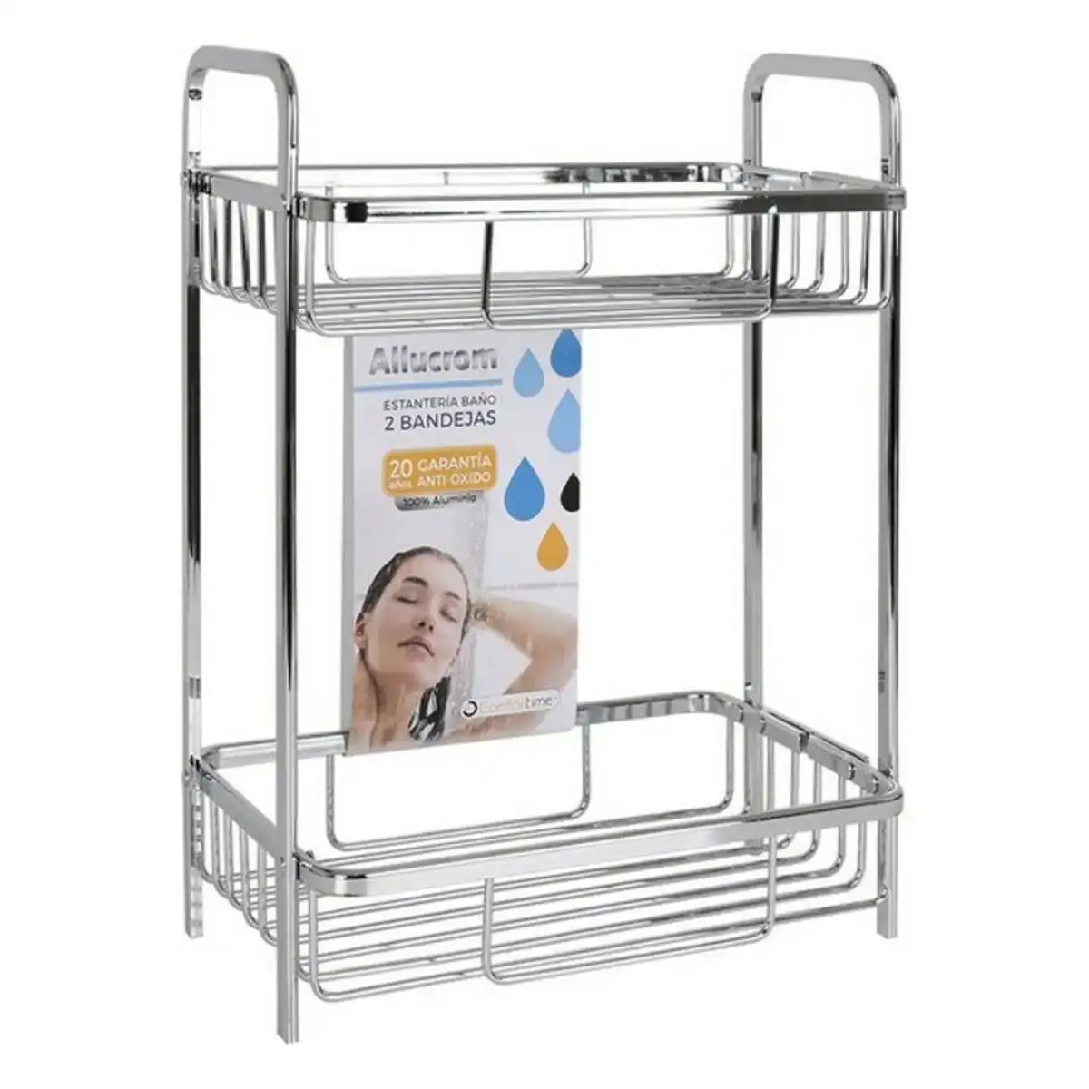 Etagere de salle de bains confortime aluminium 29 x 18 x 40 cm _1094. Entrez dans l'Univers de DIAYTAR COTE D'IVOIRE - Où Chaque Produit a une Signification. Explorez notre gamme diversifiée et découvrez des articles qui résonnent avec votre vie.