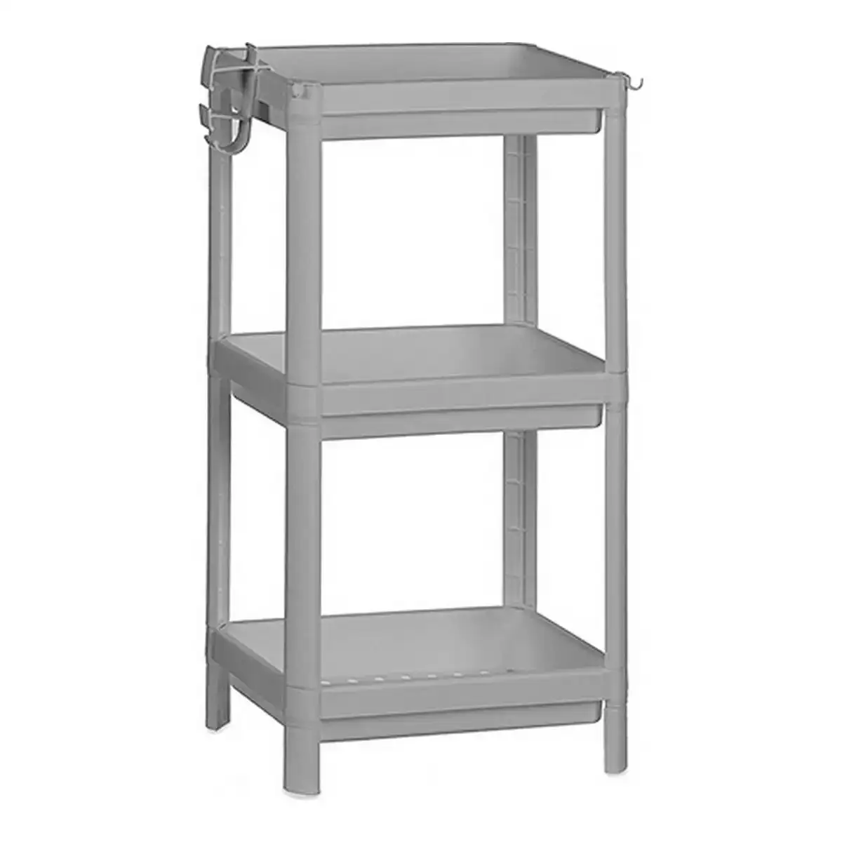 Etagere de salle de bains gris polypropylene 35 5 x 23 x 70 5 cm _9388. DIAYTAR COTE D'IVOIRE - Votre Boutique en Ligne, Votre Histoire. Explorez notre sélection et découvrez des produits qui reflètent votre parcours et vos aspirations, un achat à la fois.