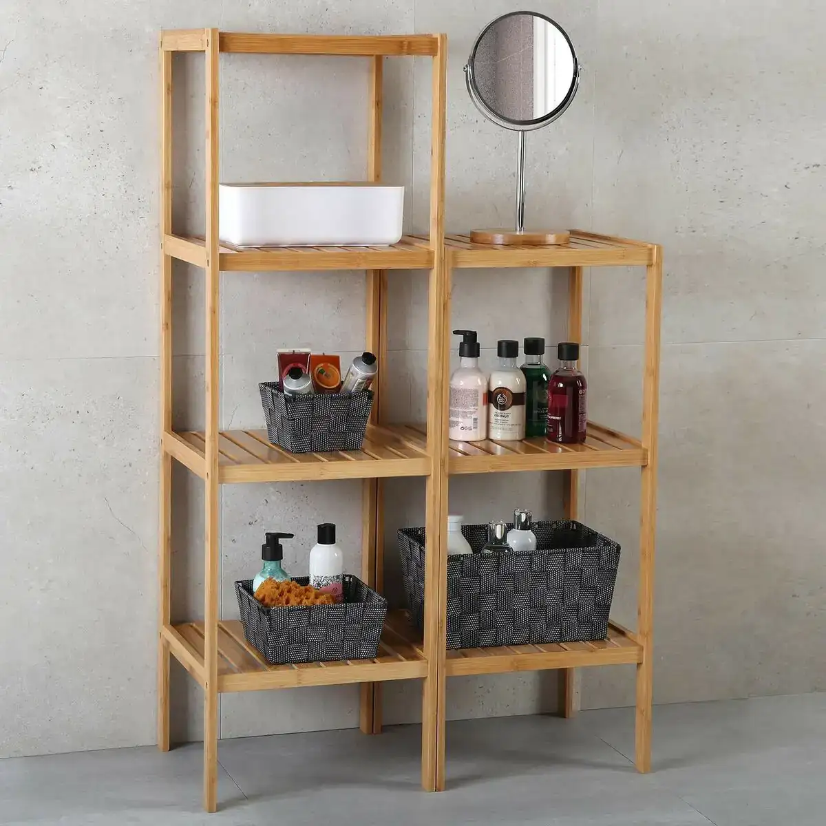 Etagere de salle de bains versa bambou 33 x 110 x 34 cm _2618. DIAYTAR COTE D'IVOIRE - Où Choisir Devient une Découverte. Explorez notre boutique en ligne et trouvez des articles qui vous surprennent et vous ravissent à chaque clic.
