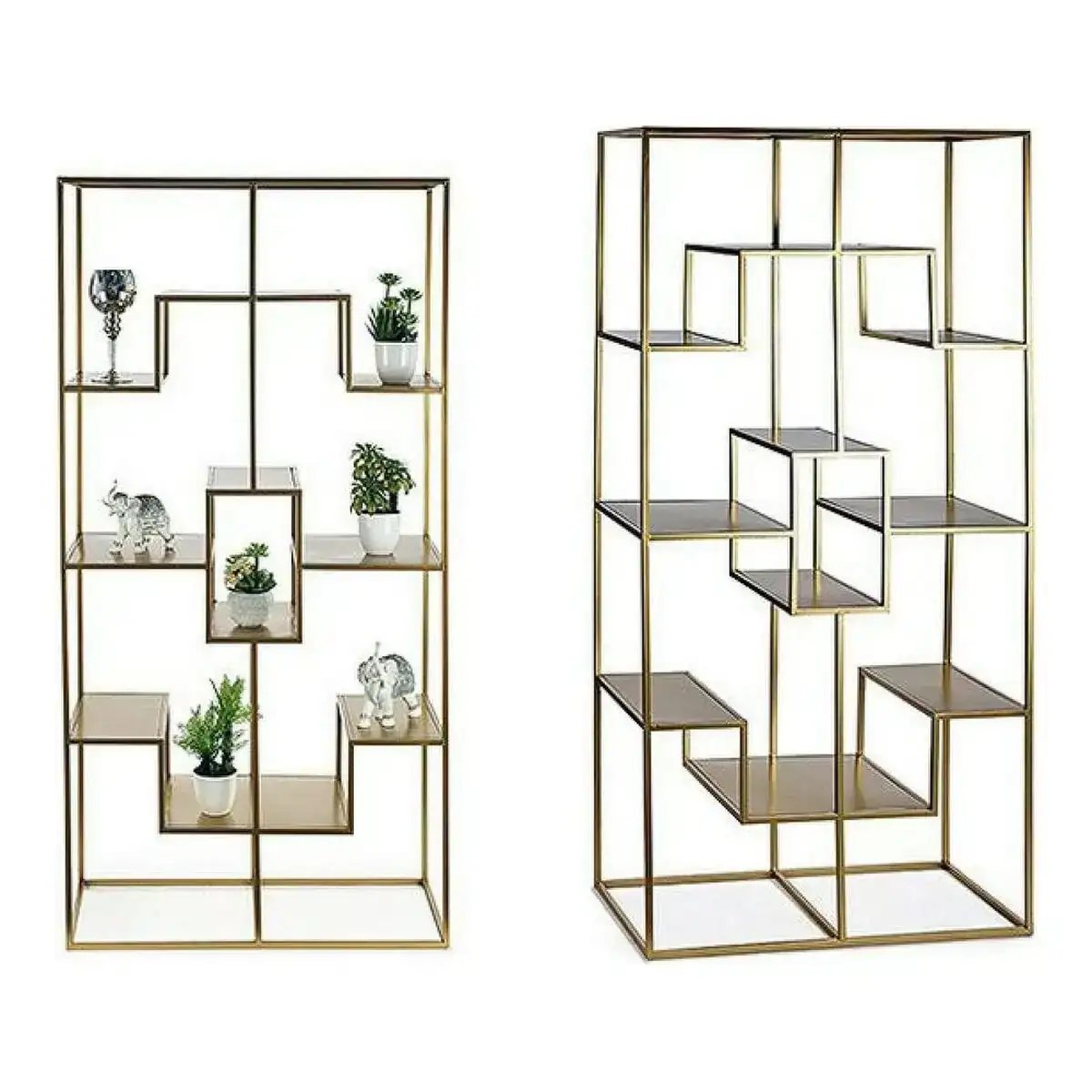 Etagere metal metal doree 45 x 200 x 100 cm _4199. DIAYTAR COTE D'IVOIRE - Votre Destination Shopping Inspirante. Explorez notre catalogue pour trouver des articles qui stimulent votre créativité et votre style de vie.