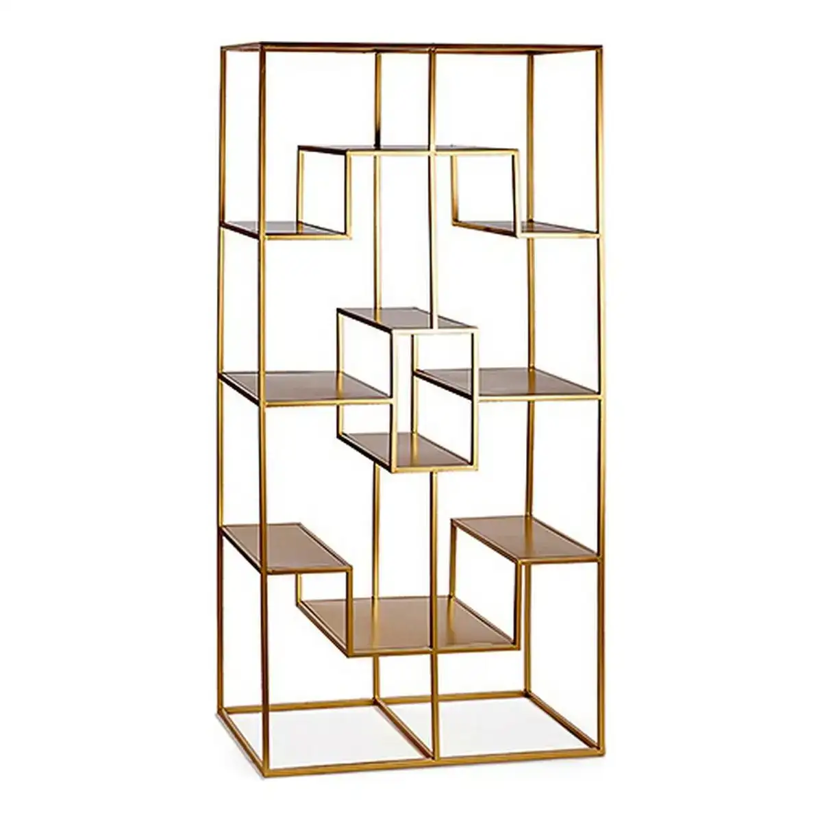 Etagere metal metal doree 45 x 200 x 100 cm _8743. DIAYTAR COTE D'IVOIRE - Votre Destination Shopping Inspirante. Explorez notre catalogue pour trouver des articles qui stimulent votre créativité et votre style de vie.