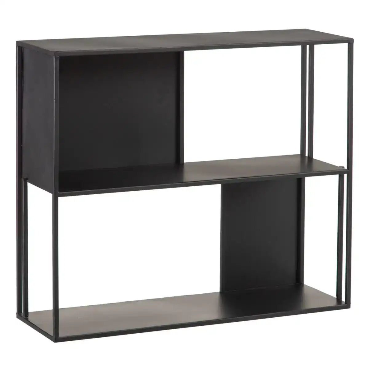 Etagere square 70 x 22 x 60 cm noir metal_7686. Bienvenue chez DIAYTAR COTE D'IVOIRE - Où Votre Shopping Prend Vie. Découvrez notre univers et dénichez des trésors qui ajoutent de la couleur à votre quotidien.