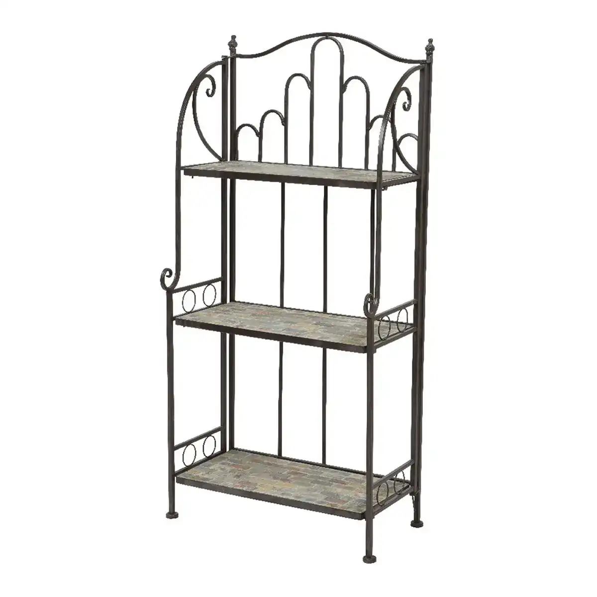Etagere stuttgart metal marron 58 x 32 x 125 cm _7052. Bienvenue sur DIAYTAR COTE D'IVOIRE - Là où le Shopping Devient une Aventure. Explorez notre catalogue et dénichez des trésors qui élargiront votre horizon shopping.