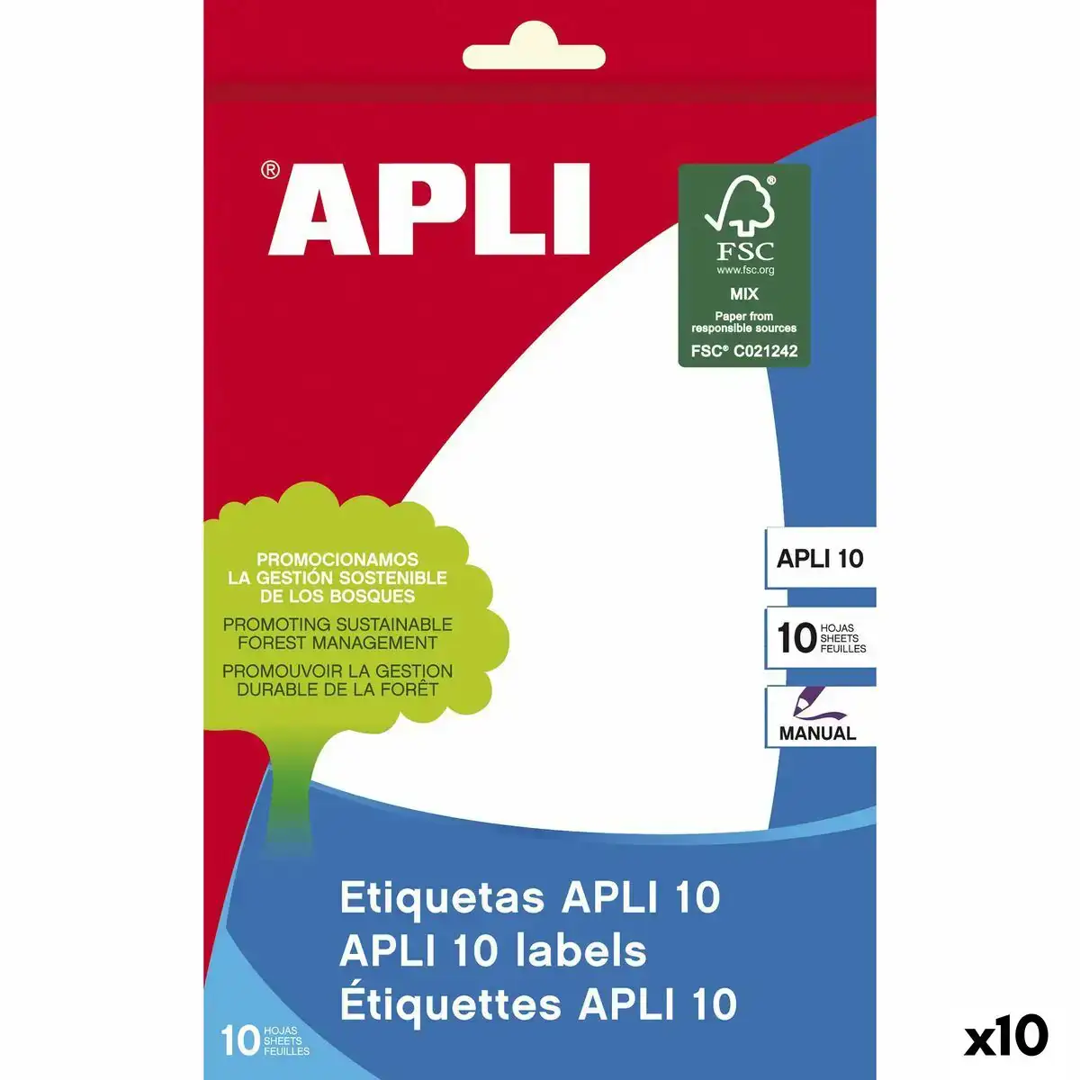 Etiquettes adhesives apli 105 x 149 mm blanc 10 volets 10 unites _1600. DIAYTAR COTE D'IVOIRE - Là où le Shopping Devient une Expérience. Naviguez à travers notre catalogue diversifié et découvrez des produits qui ajoutent de la couleur et de la passion à votre vie.