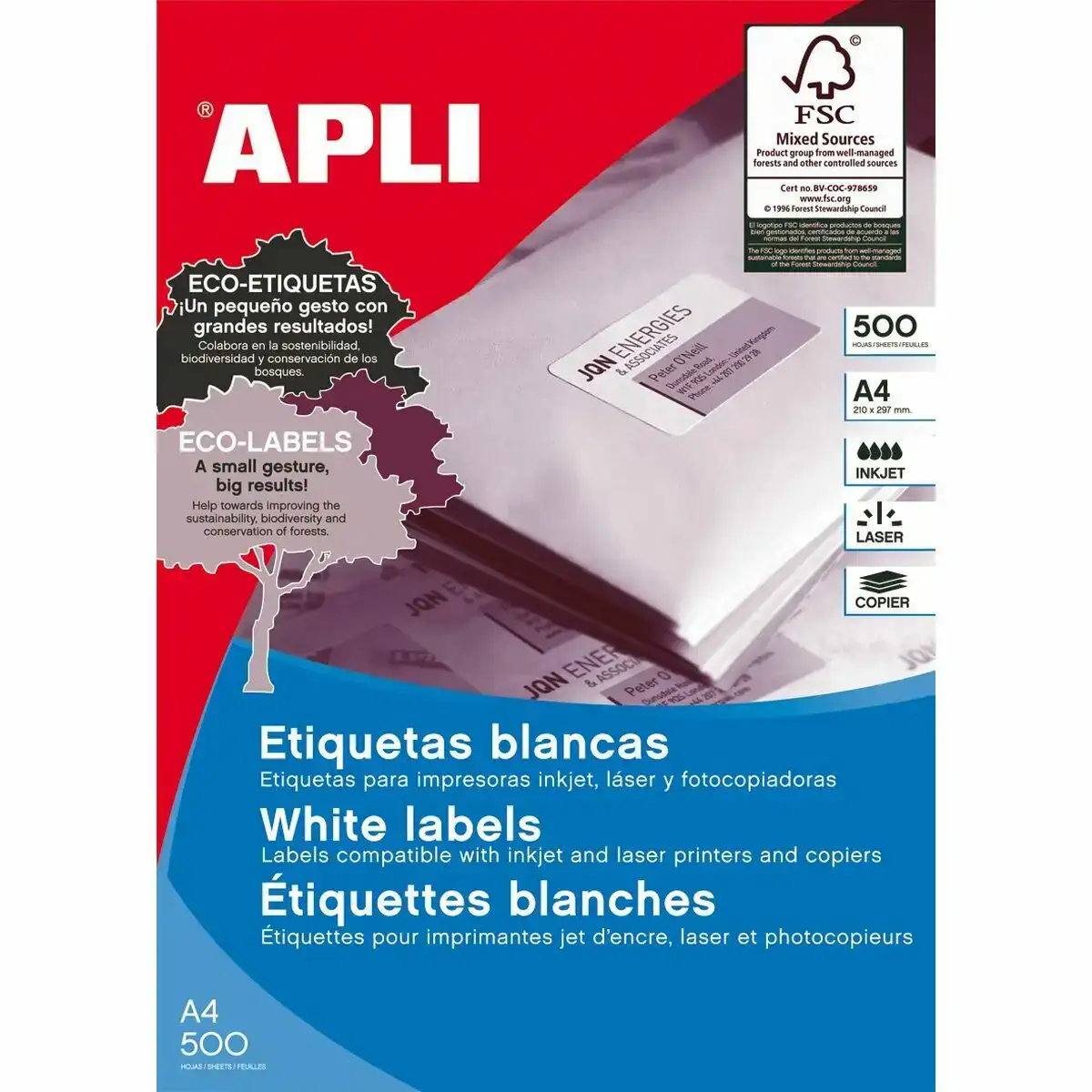 Etiquettes adhesives apli 1788 500 volets 210 x 297 mm blanc_9343. Entrez dans l'Univers de DIAYTAR COTE D'IVOIRE - Où l'Élégance Rencontre la Tradition. Explorez notre gamme variée et trouvez des articles qui ajoutent une touche de sophistication à votre vie.