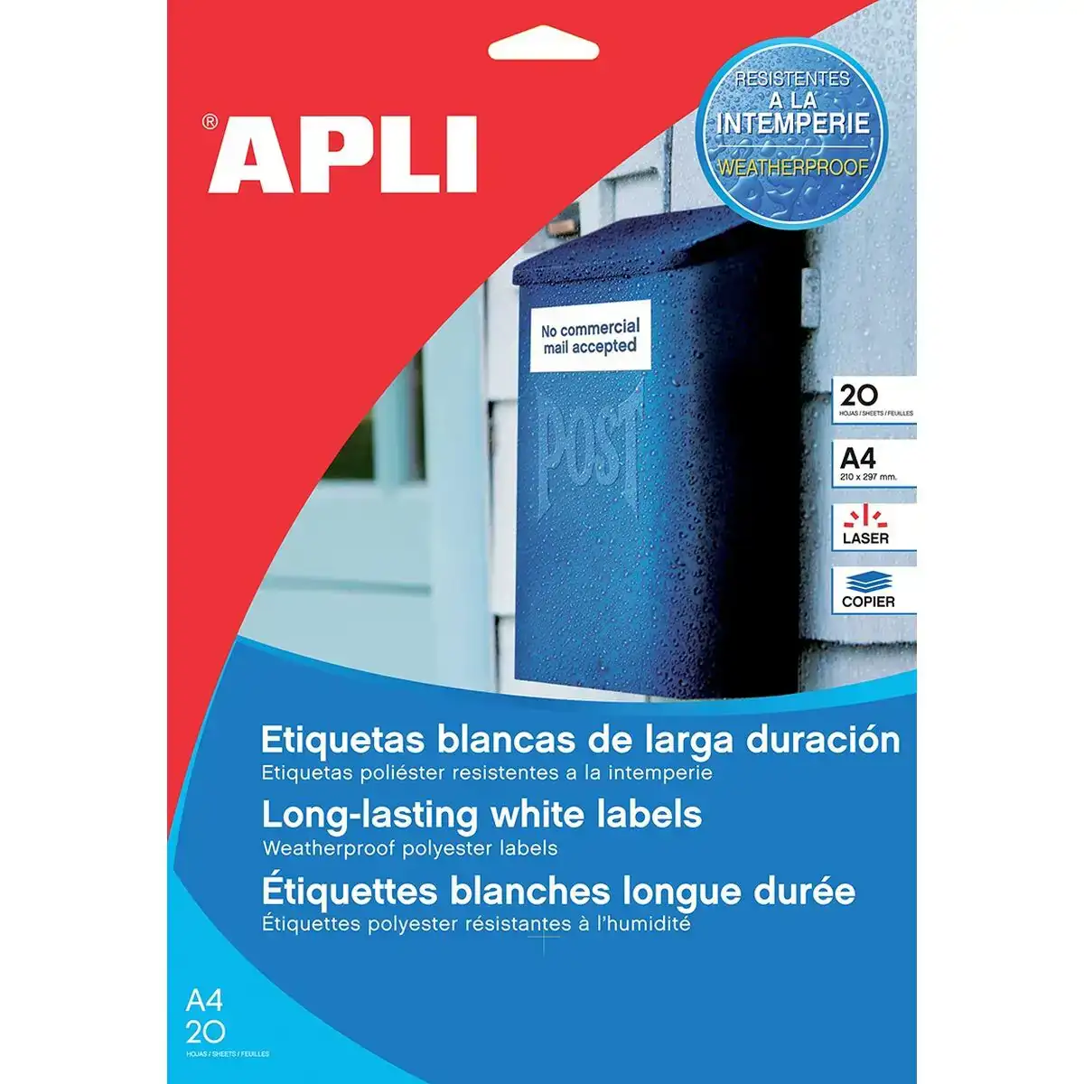 Etiquettes adhesives apli 210 x 297 mm blanc 20 volets_5654. Entrez dans le Monde de DIAYTAR COTE D'IVOIRE - Où la Satisfaction est la Priorité. Explorez notre sélection pensée pour vous offrir une expérience de shopping qui va au-delà de vos attentes.