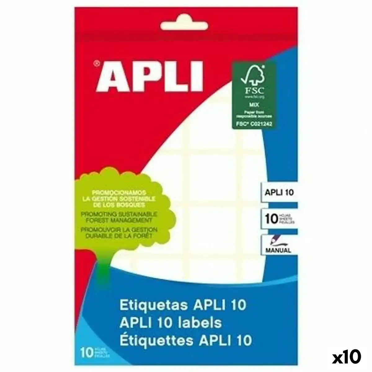 Etiquettes adhesives apli 31 x 100 mm blanc 10 volets 10 unites _7689. DIAYTAR COTE D'IVOIRE - Votre Escale Shopping incontournable. Explorez notre boutique en ligne et dénichez des trésors qui reflètent la richesse culturelle et la modernité du Côte d'Ivoire.