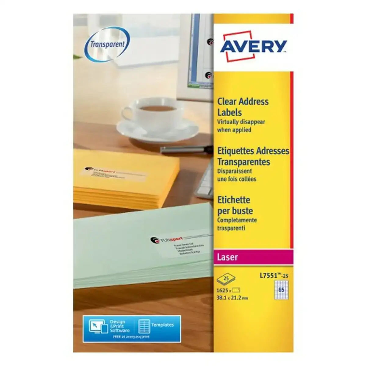 Etiquettes adhesives avery 38 1 x 21 2 mm transparent 210 x 297 mm 25 volets_8159. DIAYTAR COTE D'IVOIRE - Où Choisir est une Célébration de l'Artisanat Local. Découvrez notre boutique en ligne et choisissez des produits qui incarnent la passion des artisans sénégalais.