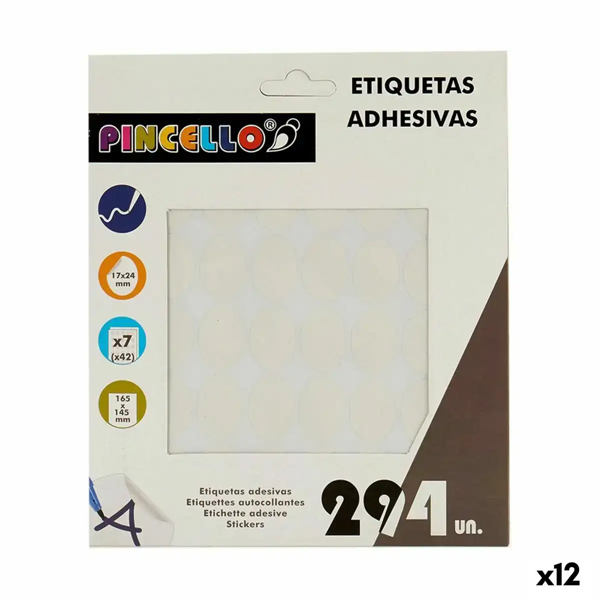 Etiquettes adhesives blanc 17 x 24 mm oblongue 12 unites _4366. DIAYTAR COTE D'IVOIRE - Où Chaque Détail Fait la Différence. Parcourez notre sélection soignée et choisissez des articles qui rehaussent votre quotidien, du fonctionnel à l'esthétique.
