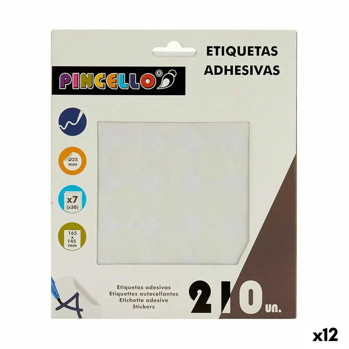 Etiquettes adhesives blanc o 25 mm 12 unites _6269. Entrez dans l'Univers de DIAYTAR COTE D'IVOIRE - Où l'Authenticité Renouvelle Votre Quotidien. Explorez notre gamme de produits et trouvez des articles qui reflètent votre essence.