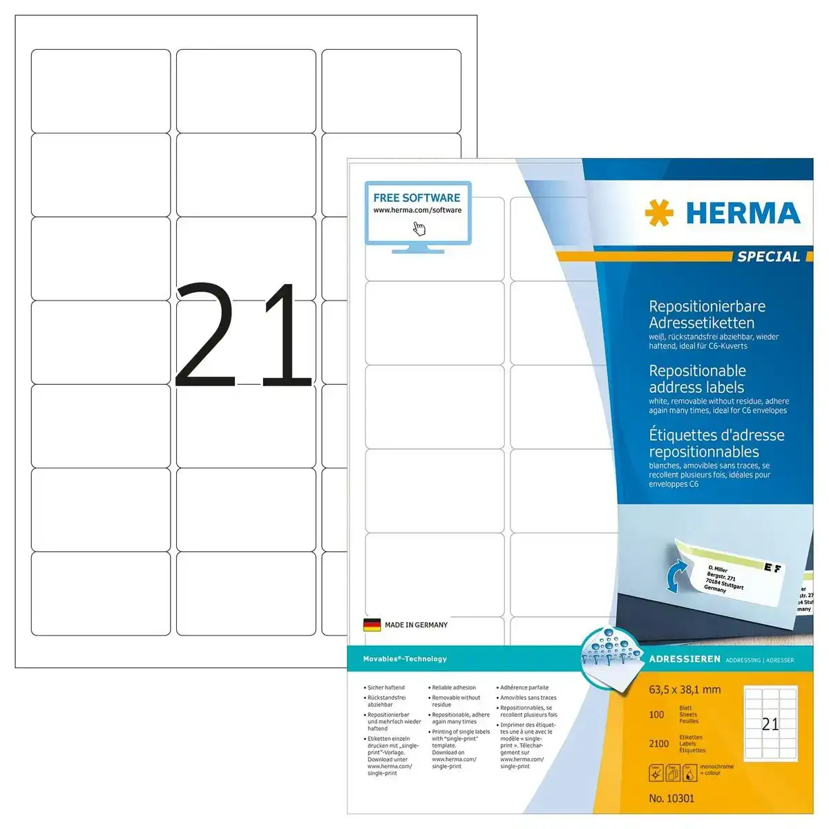 Etiquettes adhesives herma blanc reconditionne d _1379. DIAYTAR COTE D'IVOIRE - Où Choisir est un Acte d'Amour pour le Côte d'Ivoire. Explorez notre boutique en ligne et choisissez des articles qui célèbrent la culture et l'artisanat du pays.