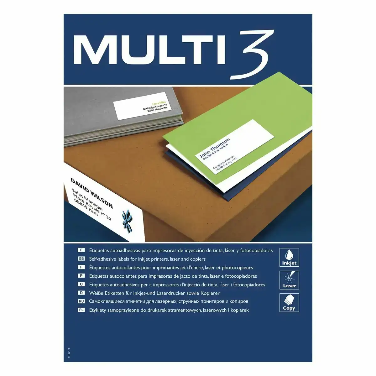 Etiquettes adhesives multi 3 52 5 x 29 7 mm 500 volets blanc 100 volets_3603. DIAYTAR COTE D'IVOIRE - Votre Passage vers le Chic et l'Élégance. Naviguez à travers notre boutique en ligne pour trouver des produits qui ajoutent une touche sophistiquée à votre style.